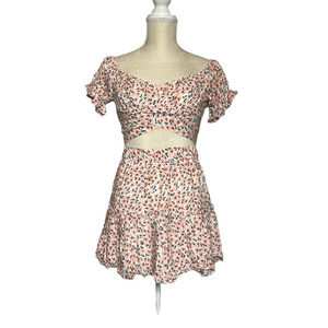 Saints + Secrets Blue Spero Floral Top and Skirt Set Size Small NWT